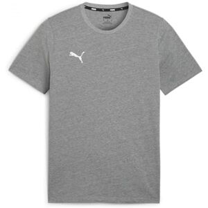 Puma Unisex Teamgoal Casuals Tee, Medium Gray Heather- White, M EU Puma Unisex Teamgoal Casuals Tee, Medium Gray Heather- White, M EU