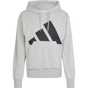 adidas Men's ESSENTIALS BIG LOGO FRENCH TERRY HOODIE, Medium Grey Heather/Black, L adidas Men's ESSENTIALS BIG LOGO FRENCH TERRY HOODIE, Medium Grey Heather/Black, L