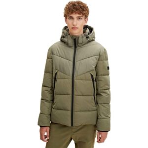 Tom Tailor Denim Men's Quilted Jacket with Removable Hood 1012012, 10905 Tree Moss Green, L Tom Tailor Denim Men's Quilted Jacket with Removable Hood 1012012, 10905 Tree Moss Green, L