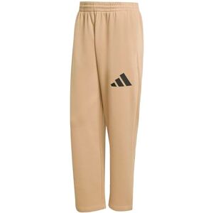 adidas Men's Essentials Wide Leg Three BAR Pant, Warm Sandstone/Black, XL adidas Men's Essentials Wide Leg Three BAR Pant, Warm Sandstone/Black, XL