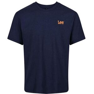 Lee Mens T Shirt Short Sve in Denim Blue Standard Fit with Crew Neck and Branded Logo 100% Cotton Super Soft & Comfortable Loungewear Lee Mens T Shirt Short Sve in Denim Blue Standard Fit with Crew Neck and Branded Logo 100% Cotton Super Soft & Comfortable Loungewear