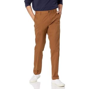 Amazon Essentials Men's Slim-Fit Wrinkle-Resistant Flat-Front Chino Pant, Dark Khaki Brown, 29W x 32L Amazon Essentials Men's Slim-Fit Wrinkle-Resistant Flat-Front Chino Pant, Dark Khaki Brown, 29W x 32L