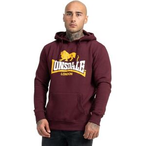 Lonsdale Men's Sleeve Hooded Sweatshirt, Oxblood, XXXL Lonsdale Men's Sleeve Hooded Sweatshirt, Oxblood, XXXL
