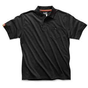 Scruffs Mens Eco Black (T55461) Worker Polo Shirt, Black, L UK Scruffs Mens Eco Black (T55461) Worker Polo Shirt, Black, L UK