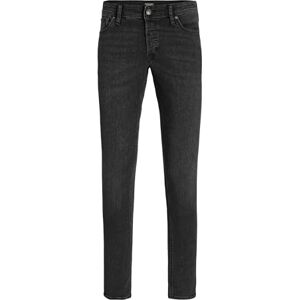 JACK & JONES Men's Jeans Slim Fit Denim Pants Low Rise Button Fly, Black Denim Colour, UK Size 36W / 32L JACK & JONES Men's Jeans Slim Fit Denim Pants Low Rise Button Fly, Black Denim Colour, UK Size 36W / 32L
