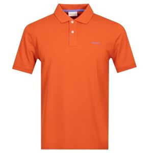 GANT Men's Reg Contrast Pique Ss Polo Shirt, Deep Orange, 3XL GANT Men's Reg Contrast Pique Ss Polo Shirt, Deep Orange, 3XL
