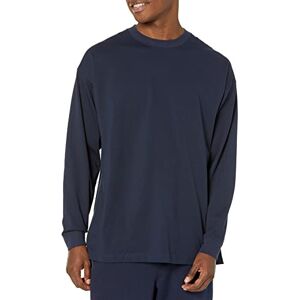 Amazon Essentials Men's Oversized Long-Sleeved Organic Cotton T-Shirt, Navy, 3XL Plus Amazon Essentials Men's Oversized Long-Sleeved Organic Cotton T-Shirt, Navy, 3XL Plus