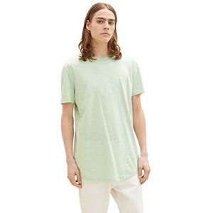 Tom Tailor Denim Men's 1035609 Long fit T-Shirt, 31353-Green White Fine Yd Stripe, S Tom Tailor Denim Men's 1035609 Long fit T-Shirt, 31353-Green White Fine Yd Stripe, S
