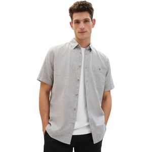 TOM TAILOR Men's 1042351 Shirt, 34607-Smokey Olive Green Chambray, S TOM TAILOR Men's 1042351 Shirt, 34607-Smokey Olive Green Chambray, S