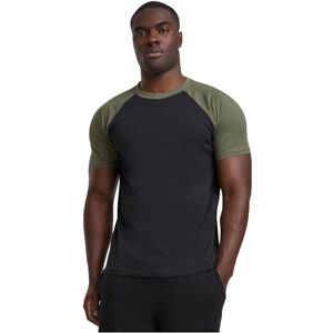 Urban Classics Men's Raglan Contrast Tee T-Shirt, Blk/Olive, M Urban Classics Men's Raglan Contrast Tee T-Shirt, Blk/Olive, M
