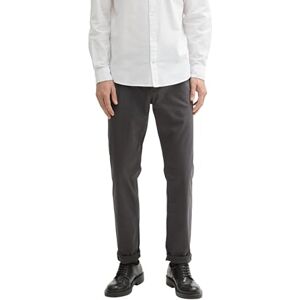 TOM TAILOR Men's 1043848 Slim fit Chino Trousers with Stretch, 36527-Black Grey Dobby, 38 W/34 L TOM TAILOR Men's 1043848 Slim fit Chino Trousers with Stretch, 36527-Black Grey Dobby, 38 W/34 L