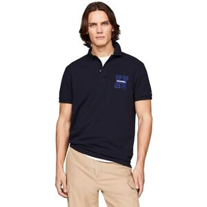 Tommy Hilfiger Men's Boucle H Embro Reg Polo Mw0mw34771 S/S Polos, Blue (Desert Sky), S Tommy Hilfiger Men's Boucle H Embro Reg Polo Mw0mw34771 S/S Polos, Blue (Desert Sky), S