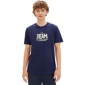 Tom Tailor Denim Men's 1040838 T-Shirt, 34590-Dark Blueberry, L Tom Tailor Denim Men's 1040838 T-Shirt, 34590-Dark Blueberry, L
