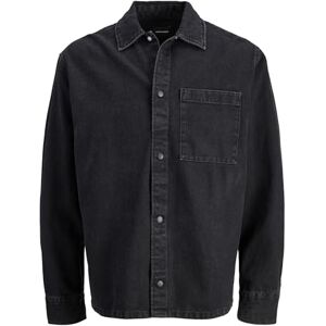 JACK & JONES Men's Jjzac Overshirt Ls, Black Denim, M JACK & JONES Men's Jjzac Overshirt Ls, Black Denim, M