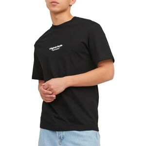 JACK & JONES Men's Jorvesterbro Tee Ss Crew Neck Noos Polo Shirt, Black, S JACK & JONES Men's Jorvesterbro Tee Ss Crew Neck Noos Polo Shirt, Black, S