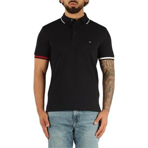 Tommy Hilfiger Men’s Short Sleeve Flag Cuff Slim Fit Polo Shirt, Blue (Desert Sky), M Tommy Hilfiger Men’s Short Sleeve Flag Cuff Slim Fit Polo Shirt, Blue (Desert Sky), M