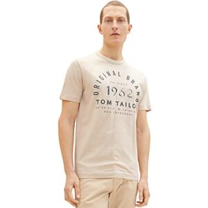 TOM TAILOR Men's T-Shirt 1035549, 31509 Caramel Beige Fine Stripe, XL TOM TAILOR Men's T-Shirt 1035549, 31509 Caramel Beige Fine Stripe, XL