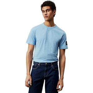 Calvin Klein Jeans Men Short-Sleeve T-Shirt Badge Regular Crew Neck, Blue (Dusk Blue), XXS Calvin Klein Jeans Men Short-Sleeve T-Shirt Badge Regular Crew Neck, Blue (Dusk Blue), XXS