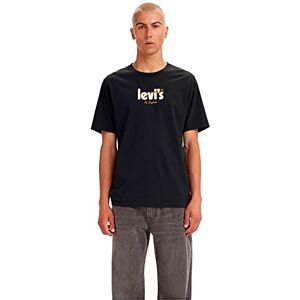 Levi's Men's Ss Relaxed Fit Tee T-Shirt, Holiday Poster Caviar, S Levi's Men's Ss Relaxed Fit Tee T-Shirt, Holiday Poster Caviar, S