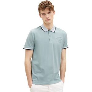 TOM TAILOR Men's 1037994 Basic piqué Polo Shirt, 28129 Light Ice Blue, M TOM TAILOR Men's 1037994 Basic piqué Polo Shirt, 28129 Light Ice Blue, M