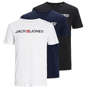 JACK & JONES Pack de 3 T-Shirts col ras-du-cou ecorp Logo JACK & JONES Pack de 3 T-Shirts col ras-du-cou ecorp Logo