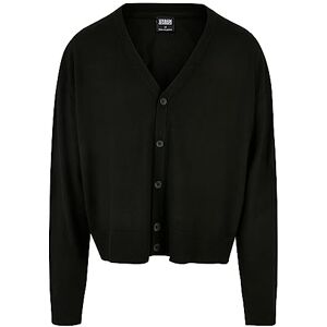 Urban Classics Men's Eco Mix Boxy Cardigan Sweater, Black, XL Urban Classics Men's Eco Mix Boxy Cardigan Sweater, Black, XL