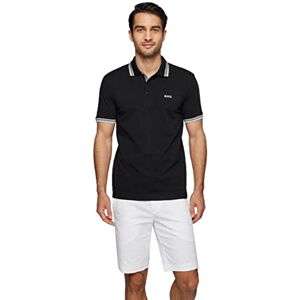 Boss Men's Paddy Curved Polo Shirt, Black1, S Boss Men's Paddy Curved Polo Shirt, Black1, S
