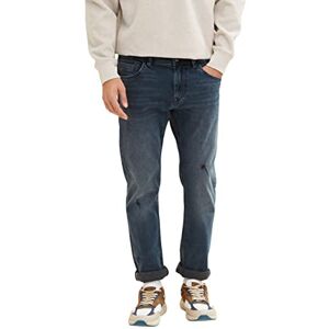 TOM TAILOR Men's 1035777 Troy Slim Jeans, 10172-Mid Stone Blue Black Denim, 34 W/32 L TOM TAILOR Men's 1035777 Troy Slim Jeans, 10172-Mid Stone Blue Black Denim, 34 W/32 L