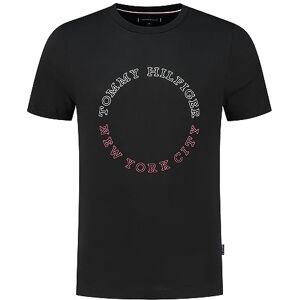 Tommy Hilfiger Men's Short-Sleeve T-Shirt Crew Neck, Black (Black), S Tommy Hilfiger Men's Short-Sleeve T-Shirt Crew Neck, Black (Black), S