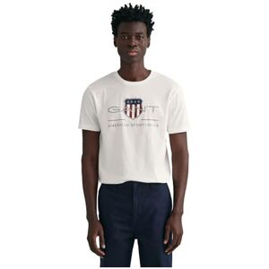 GANT Men's Reg Archive Shield SS T-Shirt, White, S GANT Men's Reg Archive Shield SS T-Shirt, White, S