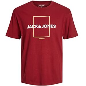 JACK & JONES Men's Jcoexplored Tee Ss Crew Neck Mc T-Shirt, Biking Red, M JACK & JONES Men's Jcoexplored Tee Ss Crew Neck Mc T-Shirt, Biking Red, M