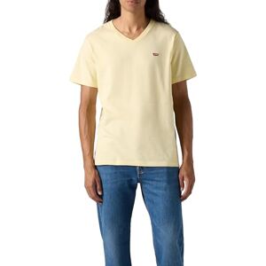 Levi's Men's Original Housemark V-Neck T-Shirt, Double Cream, M Levi's Men's Original Housemark V-Neck T-Shirt, Double Cream, M