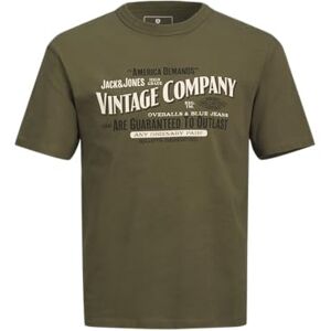 JACK & JONES Men's Jprblumick Ss Tee T-Shirt, Olive Night, S JACK & JONES Men's Jprblumick Ss Tee T-Shirt, Olive Night, S