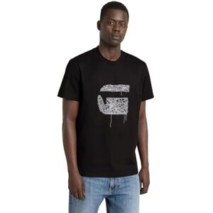 G-STAR Men's Stitch Burger T-Shirt, Black (dk black D25674-C336-6484), XXL G-STAR Men's Stitch Burger T-Shirt, Black (dk black D25674-C336-6484), XXL