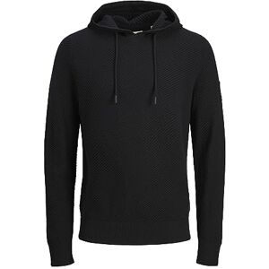 JACK & JONES Men's Jcoclassic Twill Knit Hood Sn Sweatshirt, Black, M JACK & JONES Men's Jcoclassic Twill Knit Hood Sn Sweatshirt, Black, M