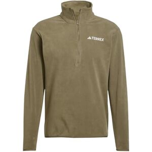 adidas Men's Terrex Multi Essentials Half Zip Fleece Jacket, olive strata, L adidas Men's Terrex Multi Essentials Half Zip Fleece Jacket, olive strata, L