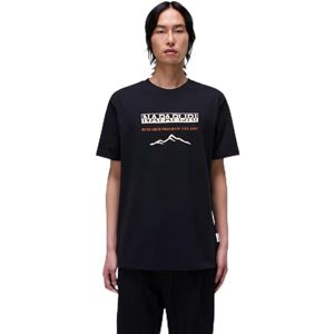 Napapijri Men's Sanem Short Sleeve T-Shirt Black L Napapijri Men's Sanem Short Sleeve T-Shirt Black L