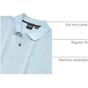 Boss Men's Pallas Short Sleeve Polo Shirt, Dusty Blue, XL Boss Men's Pallas Short Sleeve Polo Shirt, Dusty Blue, XL