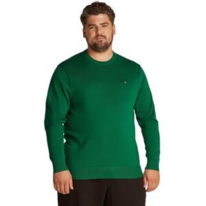 Tommy Hilfiger Men’s Essential Cotton Round Neck Jumper, Green (Nouveau Green), XXL Tommy Hilfiger Men’s Essential Cotton Round Neck Jumper, Green (Nouveau Green), XXL