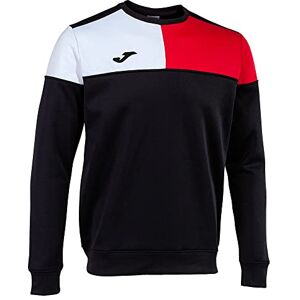 Joma Men's Crew V Sweatshirt, Black red White, M Joma Men's Crew V Sweatshirt, Black red White, M