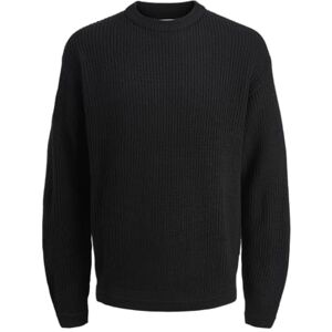 JACK & JONES Men's Jjkaito Knit Crew Neck Bf, Black, XXL JACK & JONES Men's Jjkaito Knit Crew Neck Bf, Black, XXL