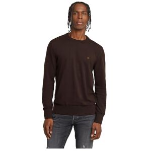 G-STAR Men's Premium Core Knitted Sweater, Brown (deep brown D26123-D997-A926), L G-STAR Men's Premium Core Knitted Sweater, Brown (deep brown D26123-D997-A926), L