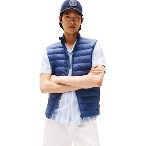 Tommy Hilfiger Men’s Stand Collar Recycled Packaway Gilet, Blue (Faded Indigo), M Tommy Hilfiger Men’s Stand Collar Recycled Packaway Gilet, Blue (Faded Indigo), M
