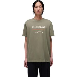 Napapijri Men's Sanem Short Sleeve T-Shirt Dark Green 3XL Napapijri Men's Sanem Short Sleeve T-Shirt Dark Green 3XL