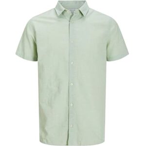 JACK & JONES Men's Jjebreeze Shirt Ss Sn Short-Sleeved, Iceberg Green, L JACK & JONES Men's Jjebreeze Shirt Ss Sn Short-Sleeved, Iceberg Green, L