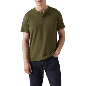 Levi's Men's Ss Hm Henley T-Shirt, Olive Night, M Levi's Men's Ss Hm Henley T-Shirt, Olive Night, M