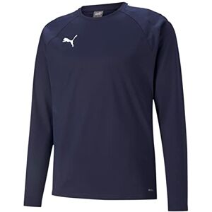 Puma Men's TeamLIGA Training Sweat Sweater, Peacoat- White, S Puma Men's TeamLIGA Training Sweat Sweater, Peacoat- White, S
