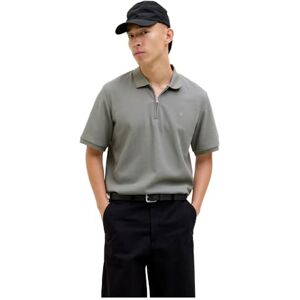 JACK & JONES Men's Male Einfarbig T-Shirt Jjeaustin Zip Polo Ss Sn, Ultimate Grey, M JACK & JONES Men's Male Einfarbig T-Shirt Jjeaustin Zip Polo Ss Sn, Ultimate Grey, M