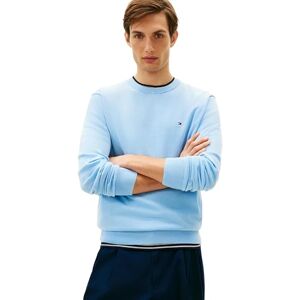 Tommy Hilfiger Men Essential SSNL Cotton Crew Neck MW0MW39999 Pullover Sweater, Blue, S Tommy Hilfiger Men Essential SSNL Cotton Crew Neck MW0MW39999 Pullover Sweater, Blue, S