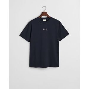 GANT Men's Graphic Ss T-Shirt, Evening Blue, 4XL GANT Men's Graphic Ss T-Shirt, Evening Blue, 4XL